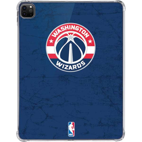 NBA Washington Wizards Blue Distressed iPad Pro 11in (2024) Clear Case